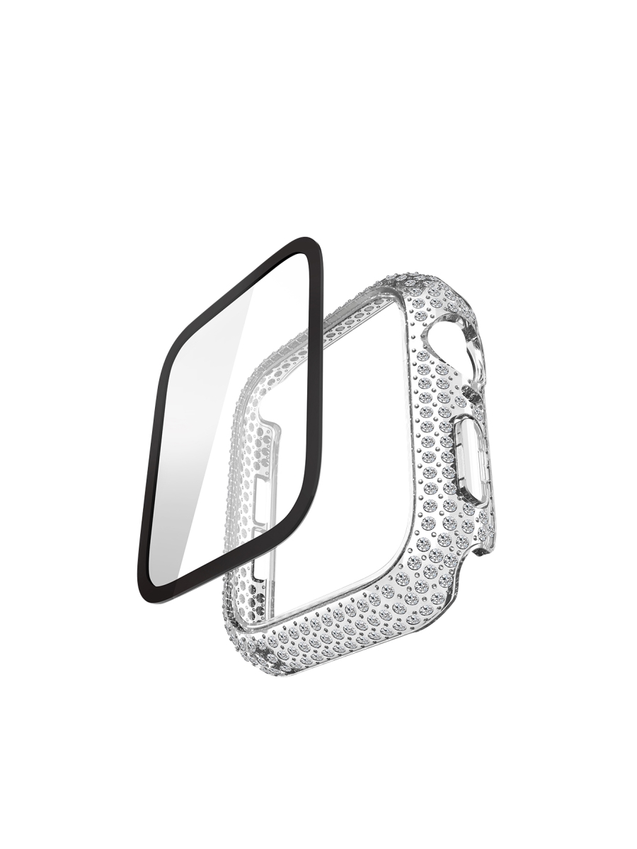 Picture of Odash SD19CV-TRSN-40 Bling Bumper Case with Screen Protector for 40mm Apple Watch - Transparent