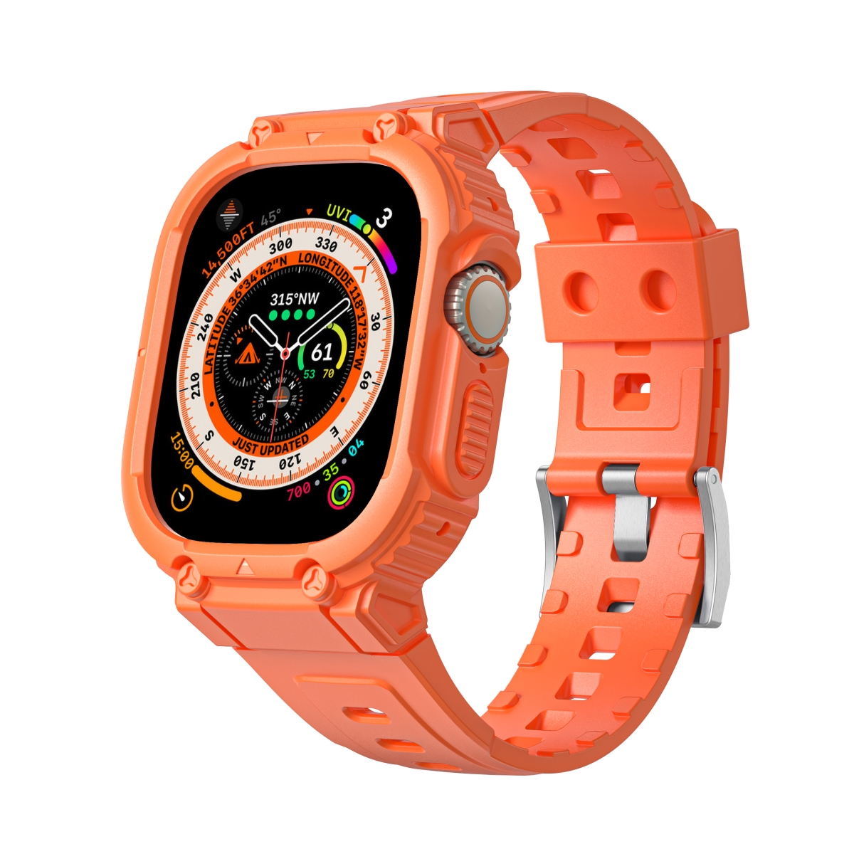 Odash SD15-ORG49 Band with Bumper Case for Ultra 49mm Apple Watch - Orange -  Odash Inc
