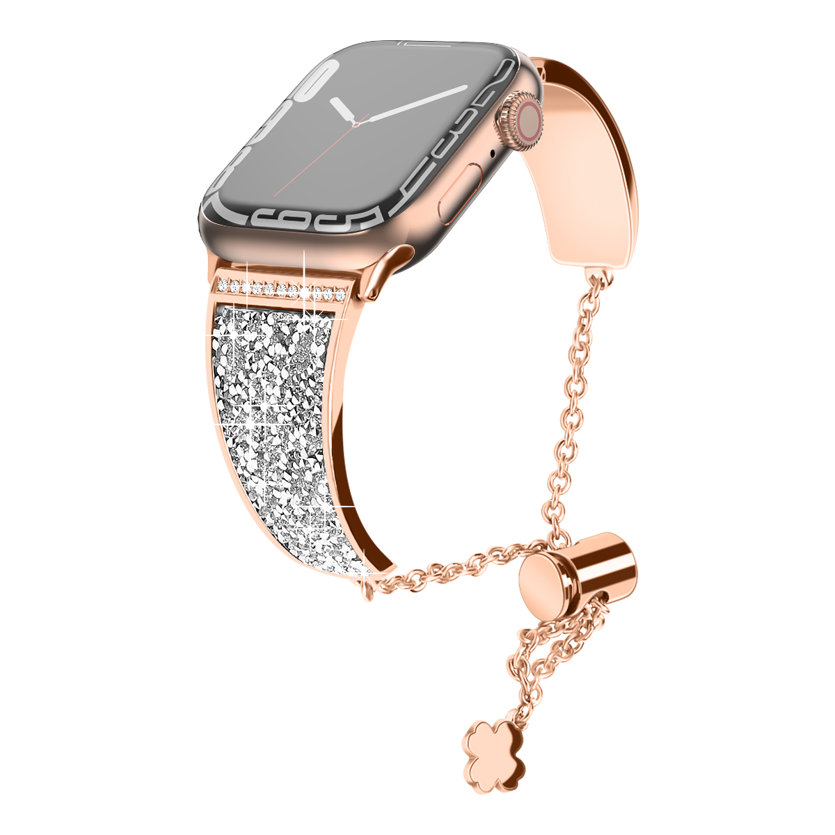 Odash SD16-RGLD45 Metal Bling Band with Crystals for 42, 44 & 45mm Apple Watch - Rose Gold -  Odash Inc