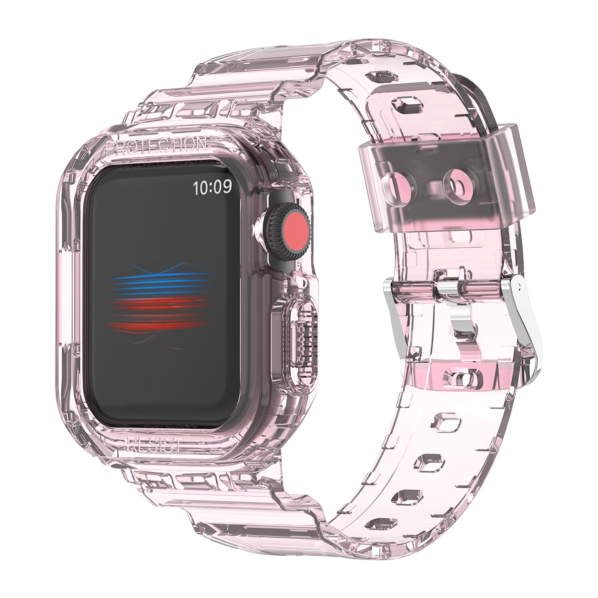 Odash SD12-TPNK-42 Band with Bumper Case for 44mm & 45mm Apple Watch - Transparent Pink -  Odash Inc