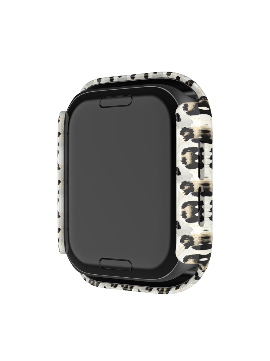 Picture of Odash SD22CV-LPBLK-38 Bumper Case with Screen Protector for 38mm Apple Watch - Black Leopard