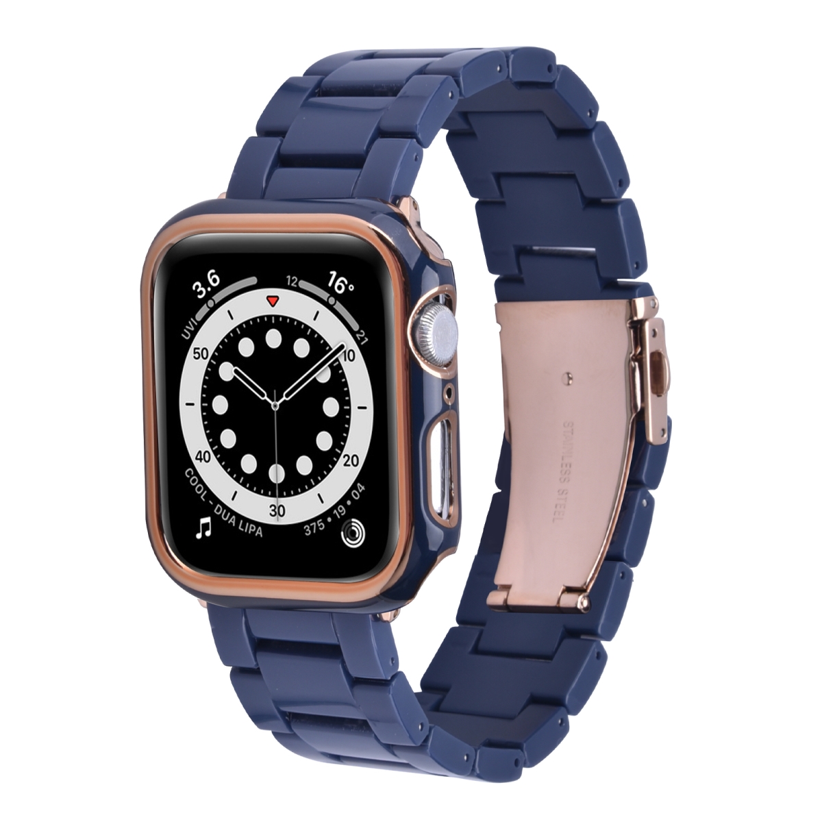 Resin Band with Bumper Case for 40mm Apple Watch - Blue -  Curiosidad, CU3679557