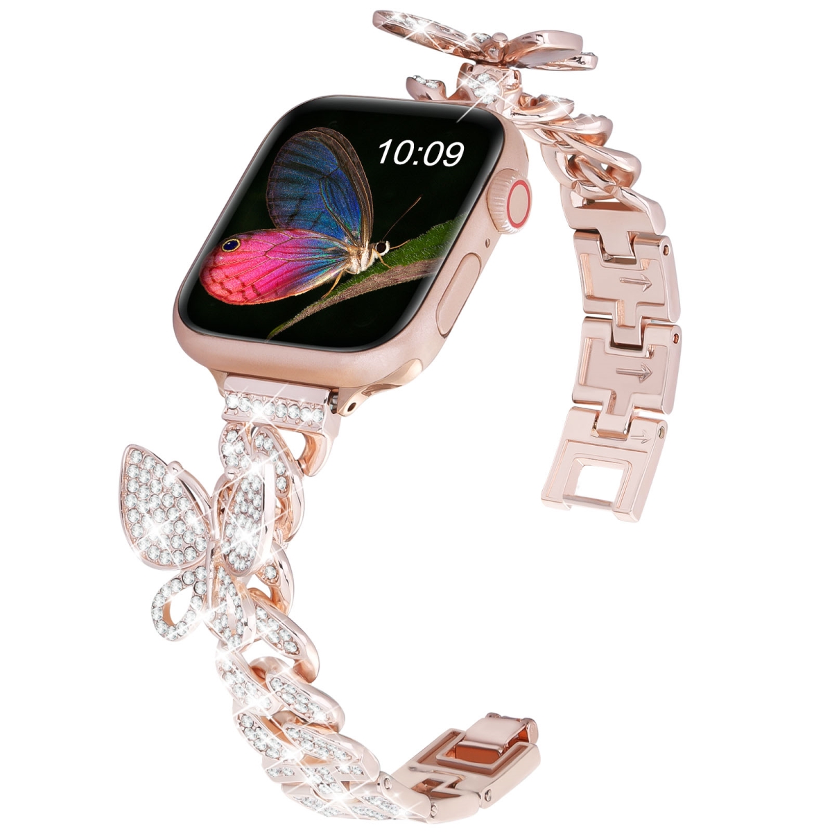 Metal Band for 38, 40 & 41mm Apple Watch Butterfly Design -  Curiosidad, CU3679560