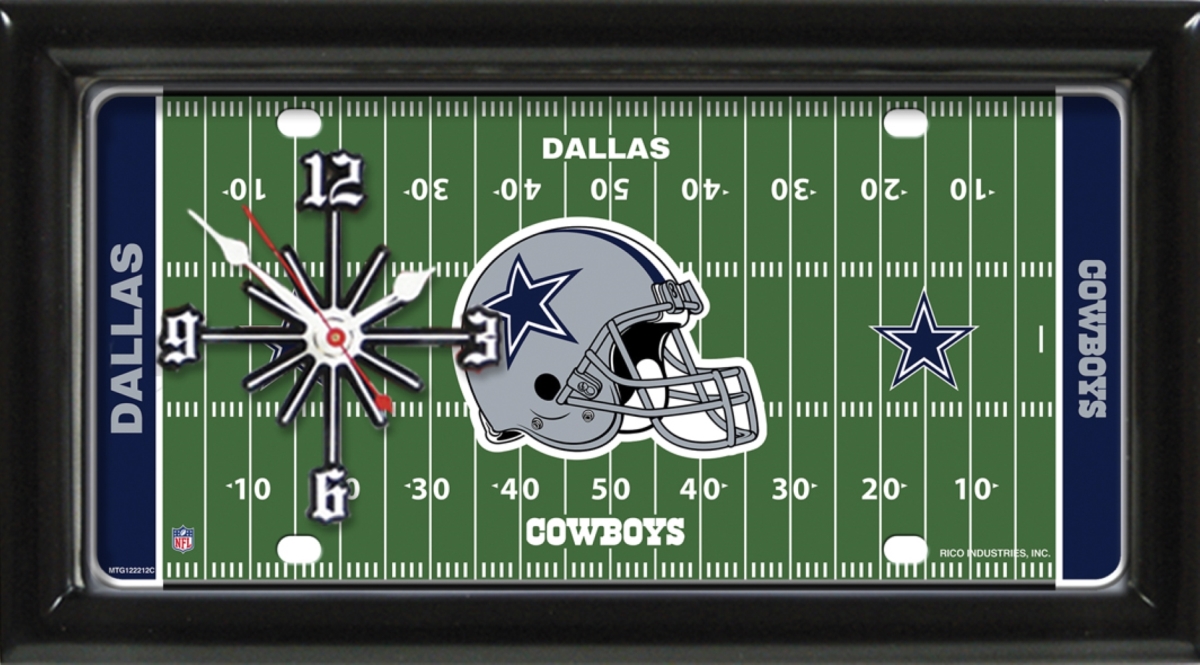 Odash Inc Odash LPCF-DC Dallas Cowboys Field Clock, Black