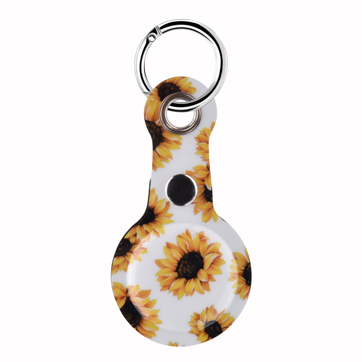 Picture of Odash VL-AT006-SFLW 8 in. PU Leather Case for Apple AirTag for Dog Collar - Luggage - Keys&#44; Sunflowers