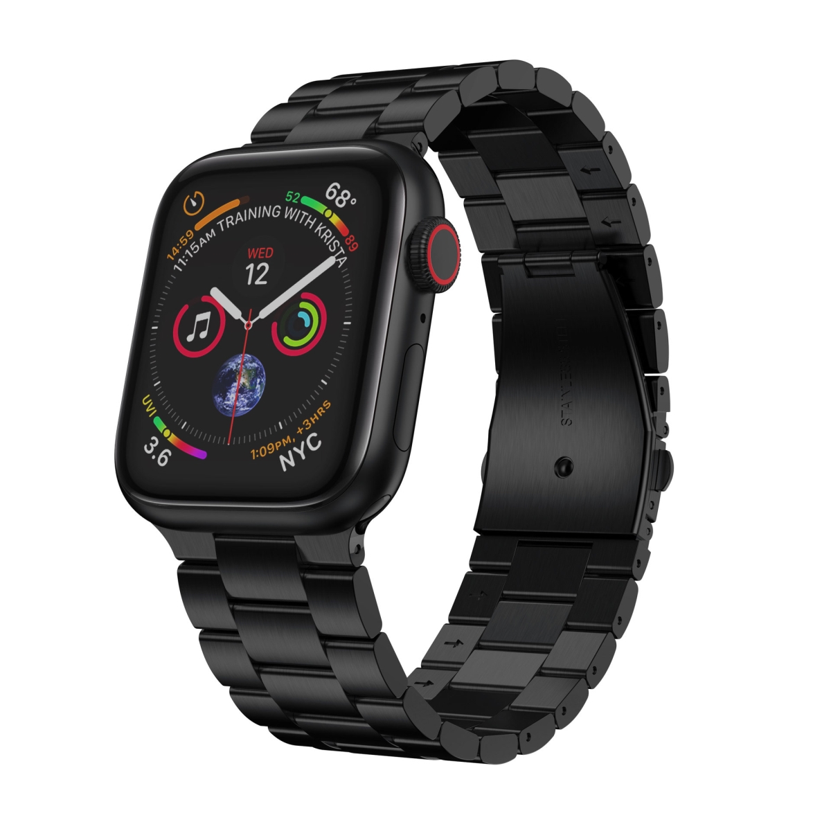 Picture of Odash WX-150-BLK41 38-40-41 mm Stainless Steel Metal Band for Apple Watch&#44; Black