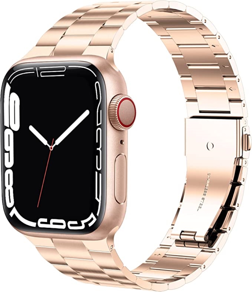 Picture of Odash WX-150-RGLD45 42-44-45-49 mm Stainless Steel Metal Band for Apple Watch&#44; Rose Gold