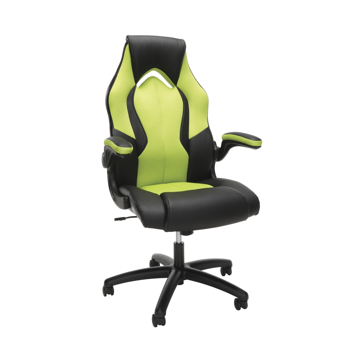 Picture of OFM ESS-3086-GRN High-Back Racing Style Bonded Leather Gaming Chair&#44; Green