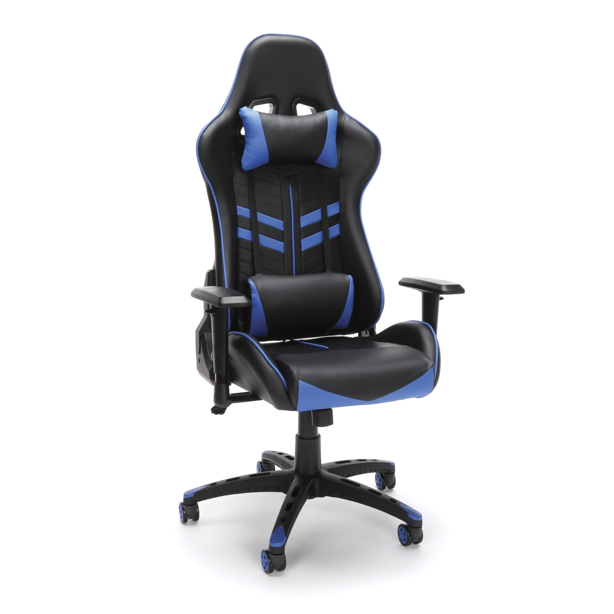 Picture of OFM ESS-6065-BLU Racing Style Gaming Chair&#44; Blue