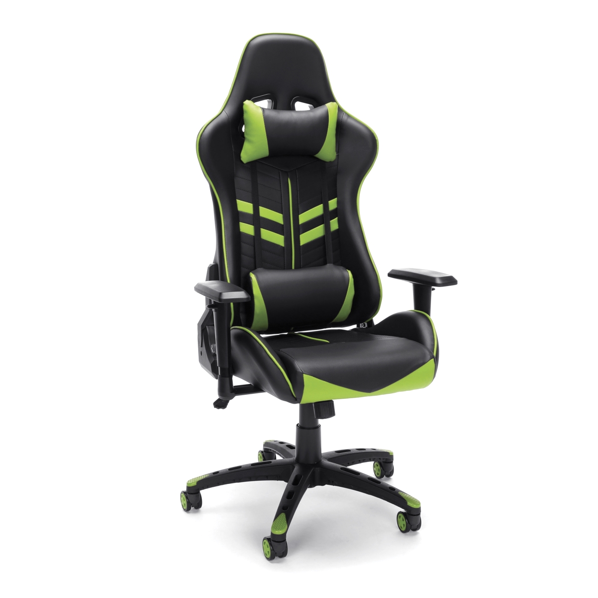 Picture of OFM ESS-6065-GRN Racing Style Gaming Chair&#44; Green