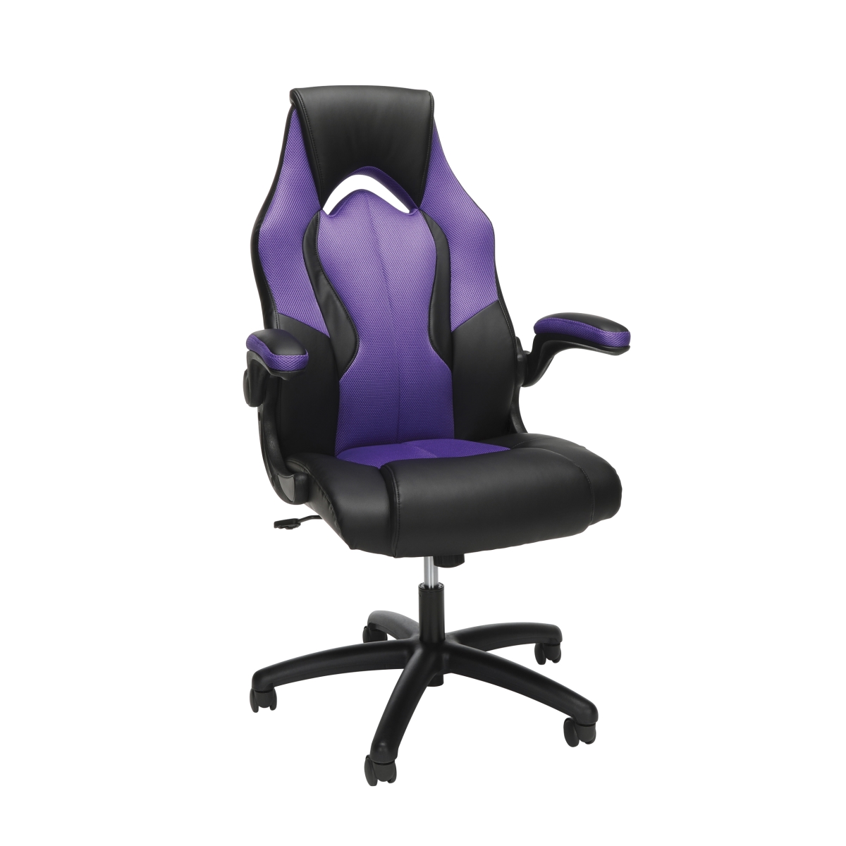 Picture of OFM ESS-3086-PUR Essentials Collection High-Back Racing Style Bonded Leather Gaming Chair - Purple