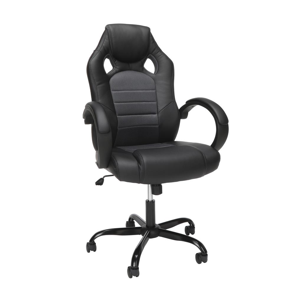 Picture of Essentials ESS-3083HB-GRY Loop Arm Gaming Chair&#44; Grey