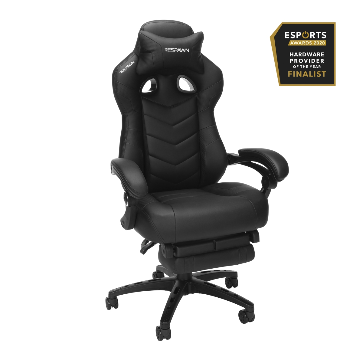 Picture of Respawn RSP-110V2-BLK Reclining Gaming Chair with Footrest&#44; Black