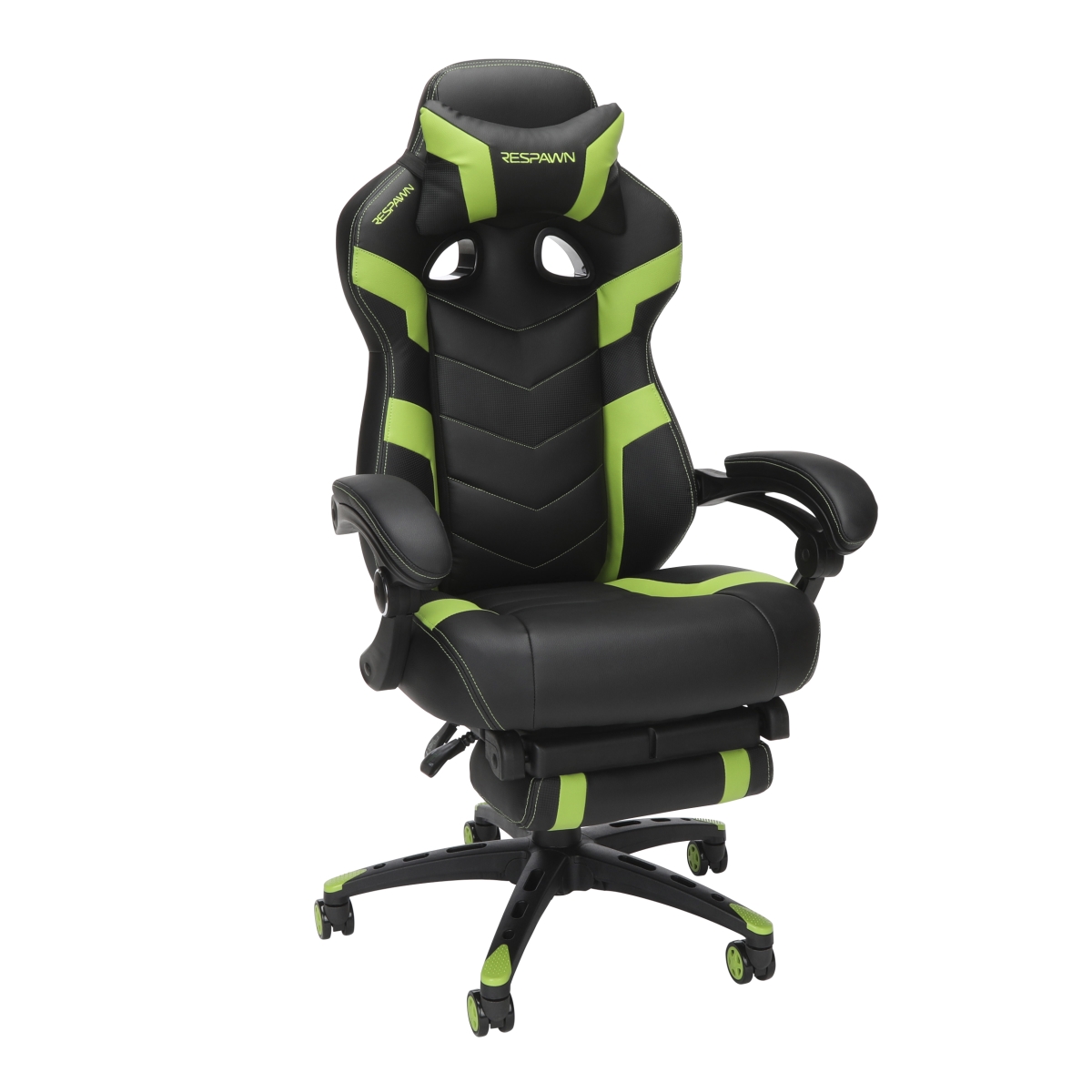 Picture of Respawn RSP-110V2-GRN Reclining Gaming Chair with Footrest&#44; Green