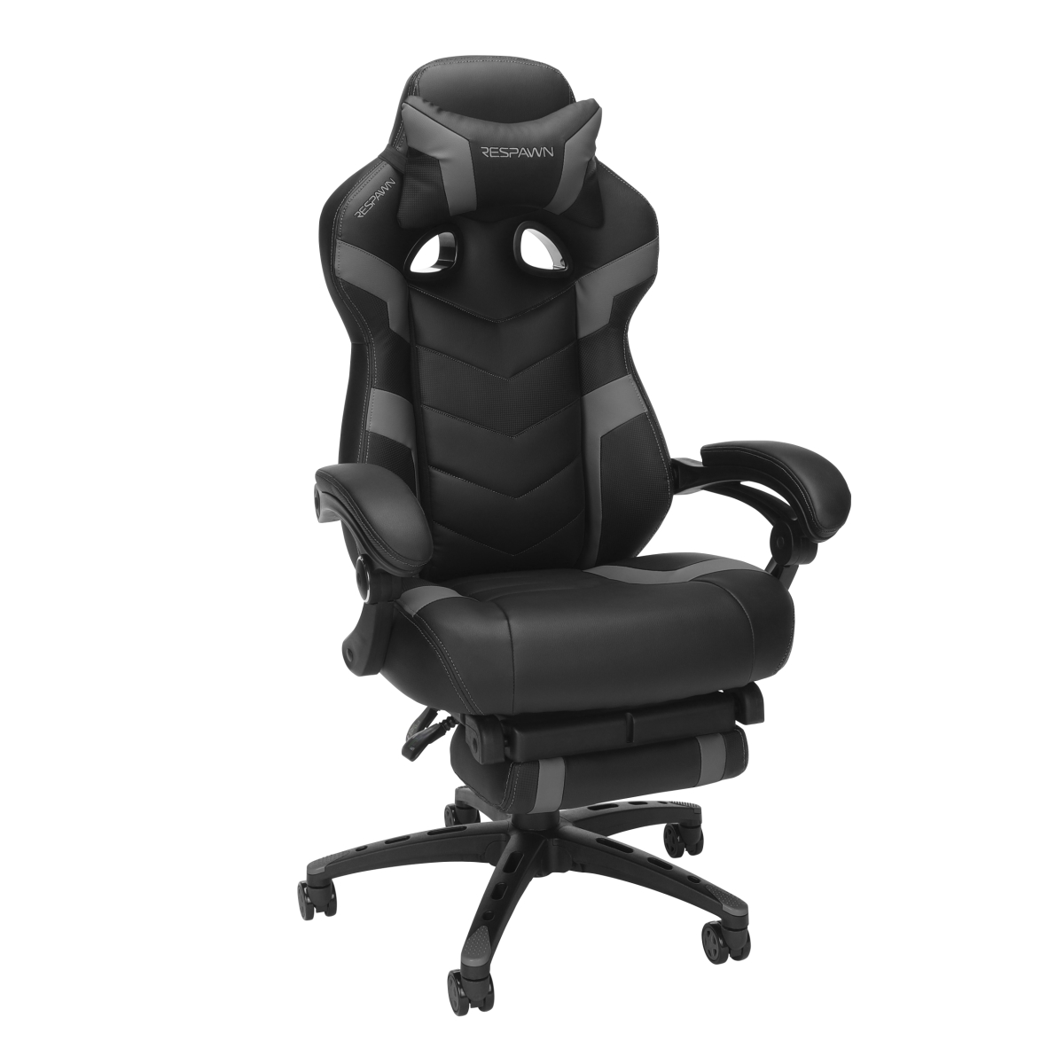Picture of Respawn RSP-110V2-GRY Reclining Gaming Chair with Footrest&#44; Grey
