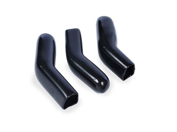 Large 3 Prong Sleeves, Vinyl Black