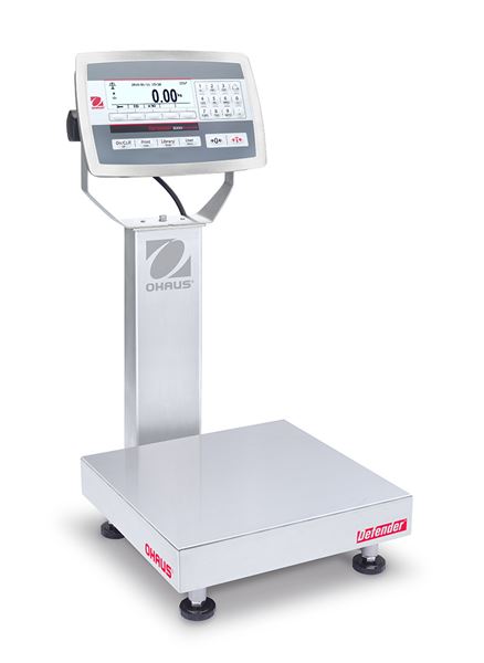 Picture of Ohaus 30461676 25 lbs Defender 5000 Series Multifunctional Washdown Bench Scale&#44; 12 x 12 in.