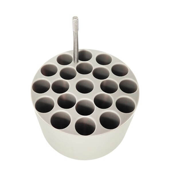 21 x 10 ml Rotor Rack for Round Bottom Tubes, 16 mm dia. RB - Pack of 2