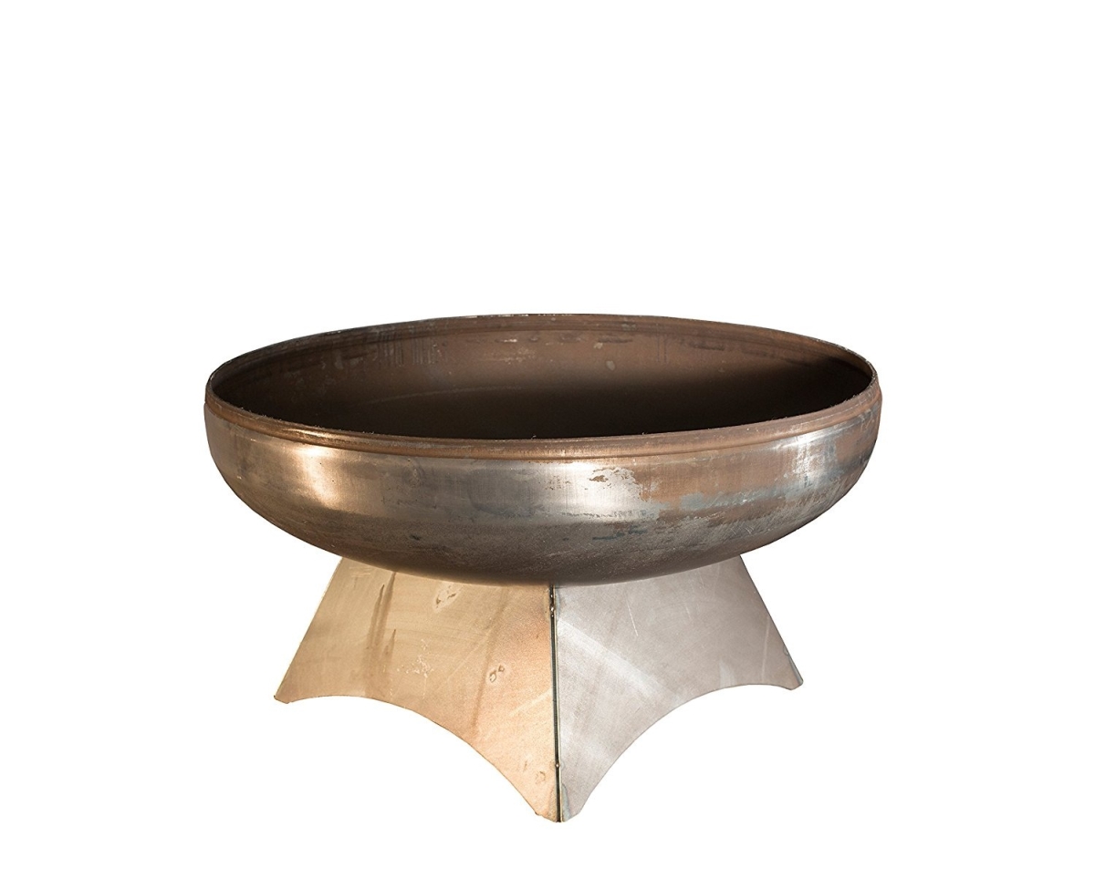 OF42LTY-SB 42 dia. Liberty Natural Steel Standard Base Fire Pit -  Ohio Flame, OF42LTY_SB