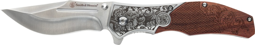 1193150 3.25 in. Satin Modified Clip Point Blade Flipper Knife