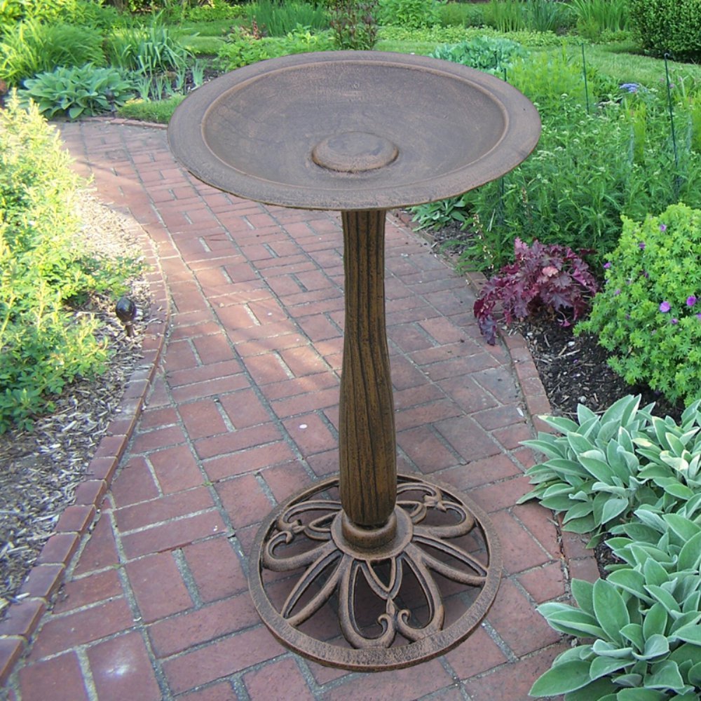 Upland Bird Bath, Antique Bronze