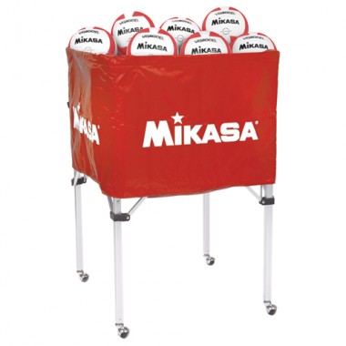 Picture of Olympia Sports BC123P Mikasa Folding Ball Cart - Red