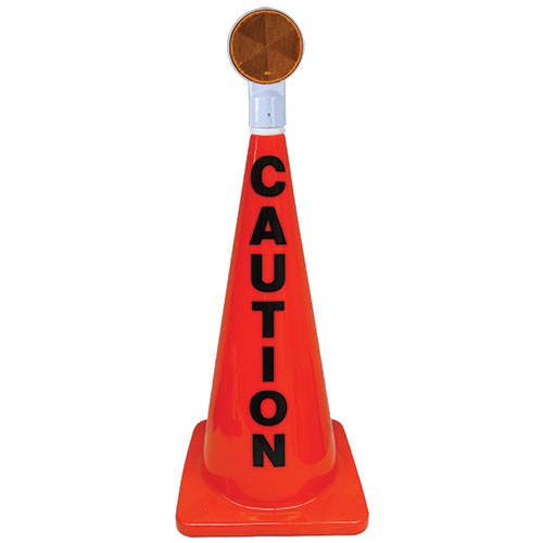 Picture of Olympia Sports SS566M 28 in. Orange Message Cone w/ Reflector (Caution)