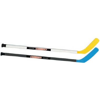 Picture of Olympia Sports HO038P Cosom 43 in. Hockey Sticks (1 Blue/1 Yellow)