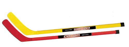 Picture of Olympia Sports HO037P Cosom 36 in. Hockey Sticks (1 Red/1 Yellow)