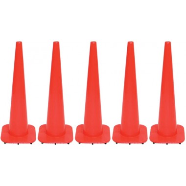 Picture of Olympia Sports PG024P Heavy-Duty Cones - 36 in. (Orange)(Set of 5)
