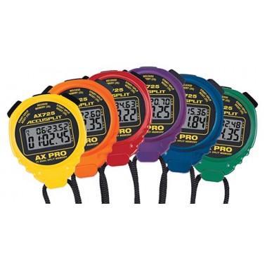 Picture of Olympia Sports TL006P ACCUSPLIT AX725 PRO 16 MEMORY Stopwatch - Rainbow 6pk