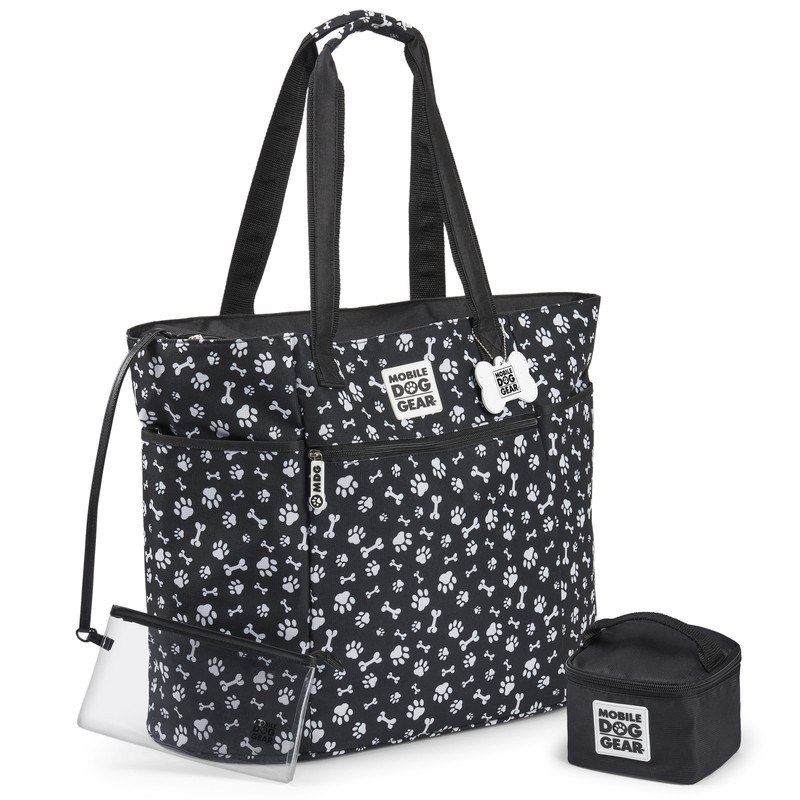 Picture of Mobile Dog Gear MDG202-10 Dogssentials Tote Travel Bag&#44; Black & White