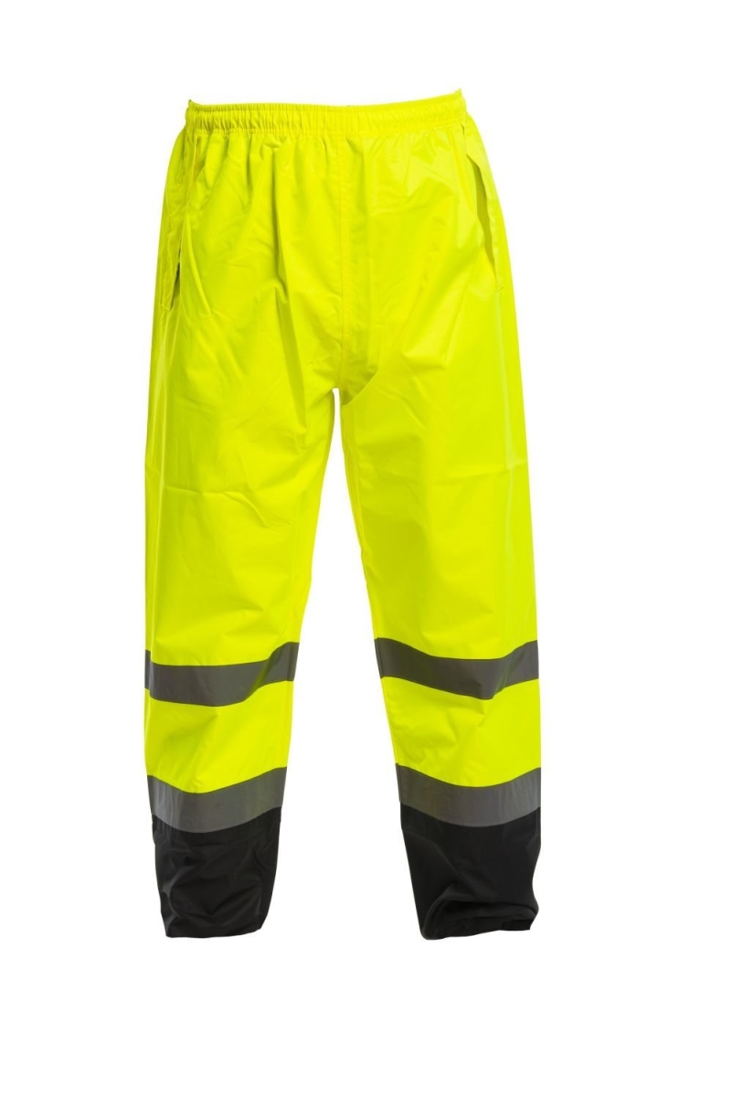 UHV823-YB-XL Waterproof Class E Rain Pant - Yellow & Black - Extra Large