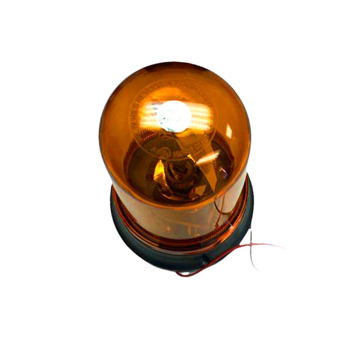 96AM10505 Industrial Emergency Warning Garage Sensor Rotaring Beacon Overhead Siren, Yellow