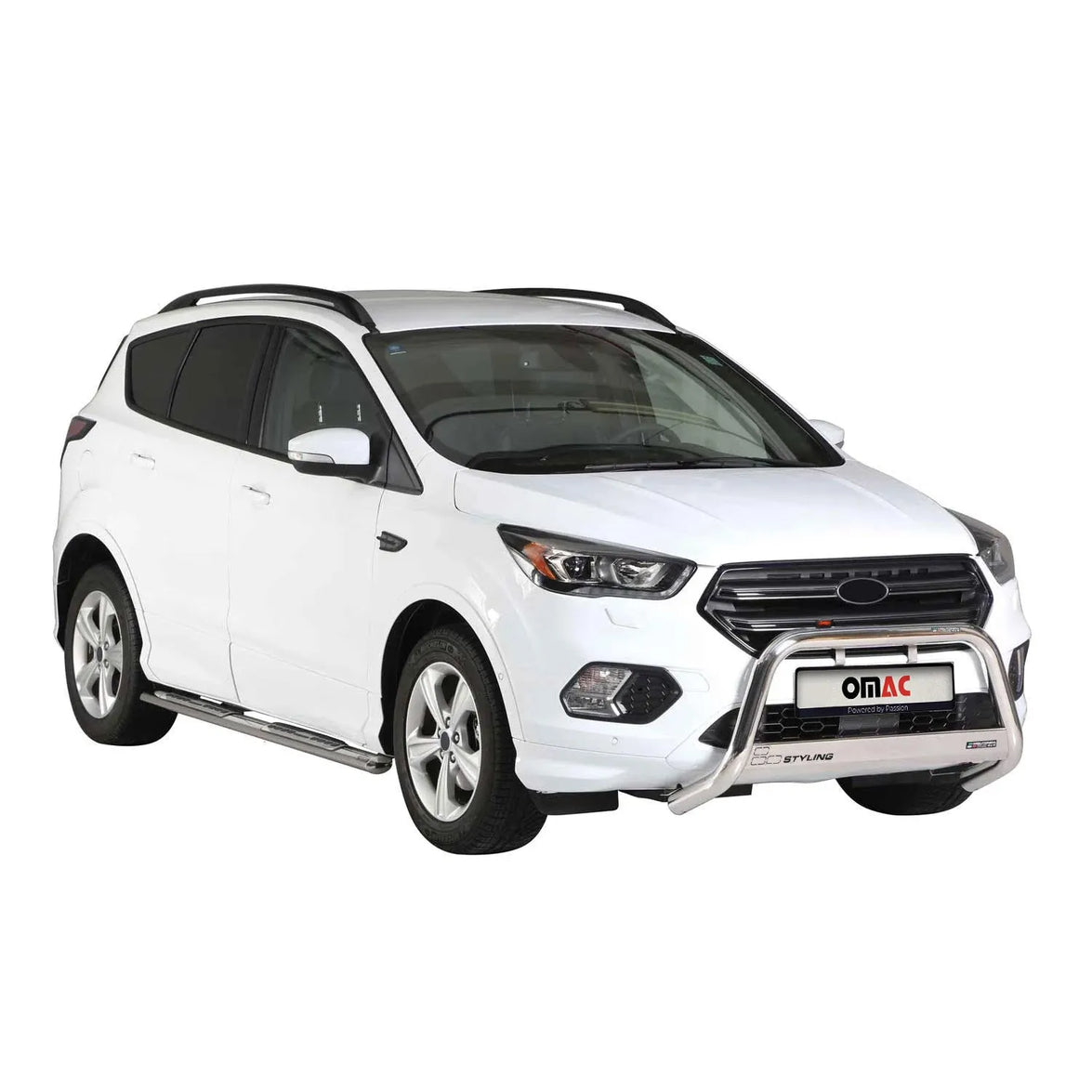 Picture of Omac USA 2616MSBB074 Steel Bull Bumper Grille Bar for 2017-2019 Ford Kuga&#44; Silver