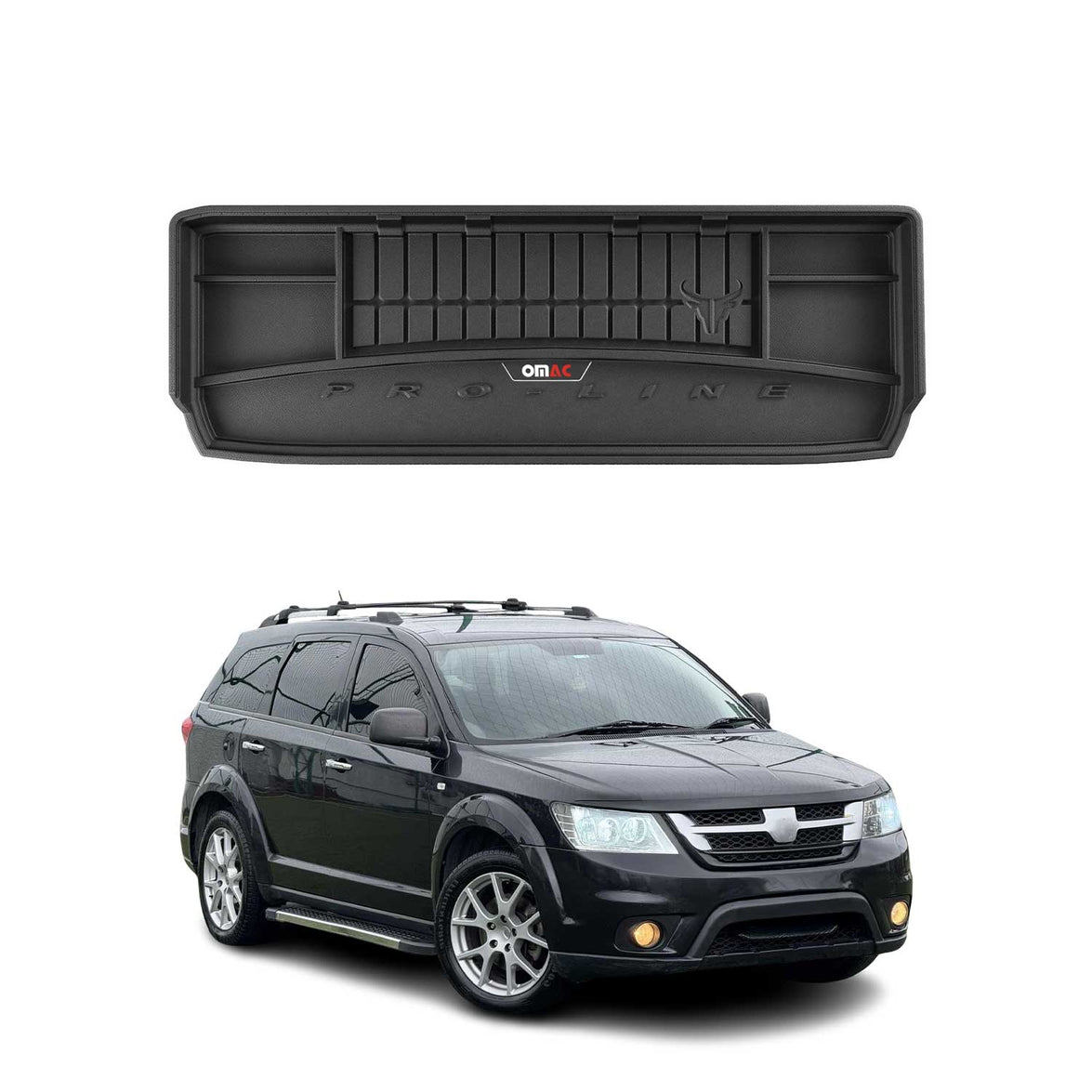 2528260 Proline TPE Trunk Liner Mat for 2011-2016 Fiat Freemon, Black