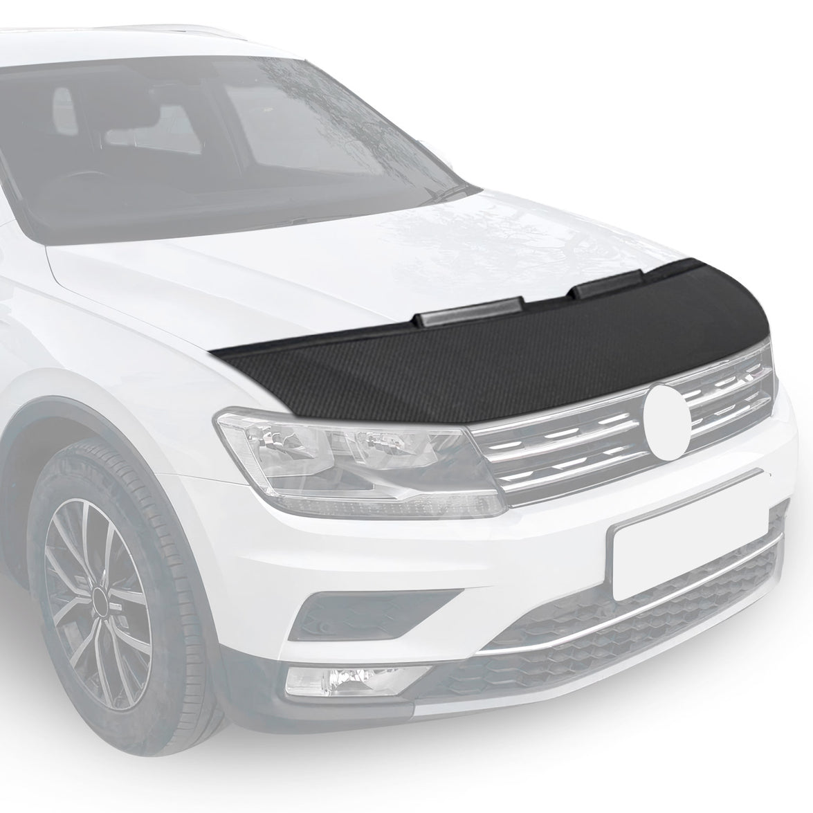 1120BSC4 8T All Model Pre-FL Half Vinyl Car Bonnet Bra for 2007-2012 Audi A5 & 8F, Carbon