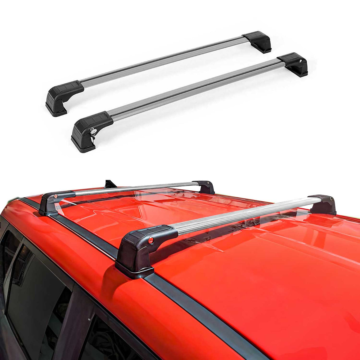 1204926 Wing Roof Rack Cross Bar for 2012-2019 BMW 3 Series F30, Gray - 2 Piece