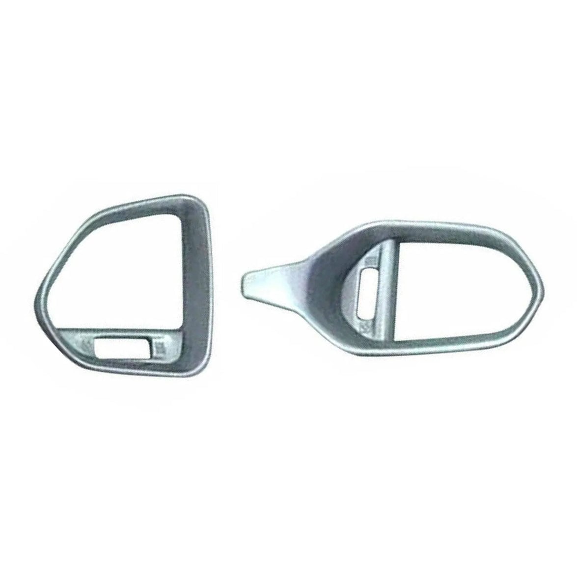 1708022 Chrome ABS Gloss Ventilation Frame Trim for 2014 Jeep Renegade, Silver - 2 Piece