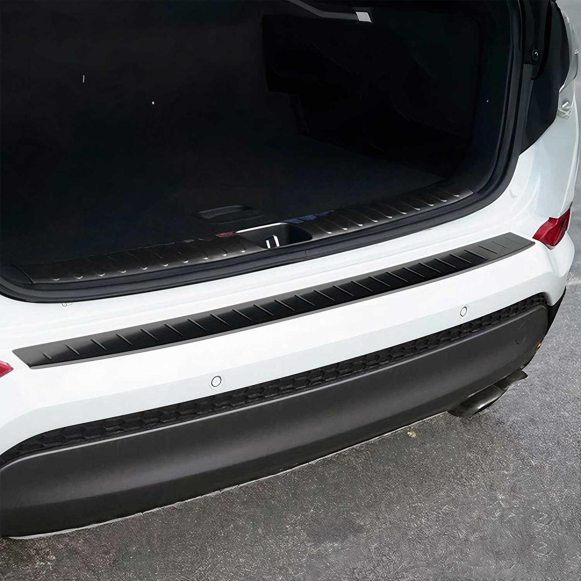 Picture of Omac USA 3224093BT Stainless Steel Rear Bumper Sill Cover for 2016-2018 Hyundai Tucson&#44; Dark Brushed
