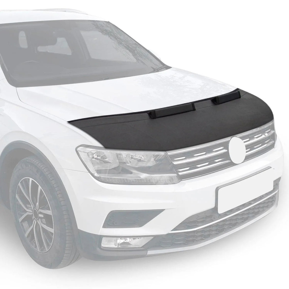 3418BSZ4 Half Vinyl Car Bonnet Bra for 1995-2000 Honda Civic, Black