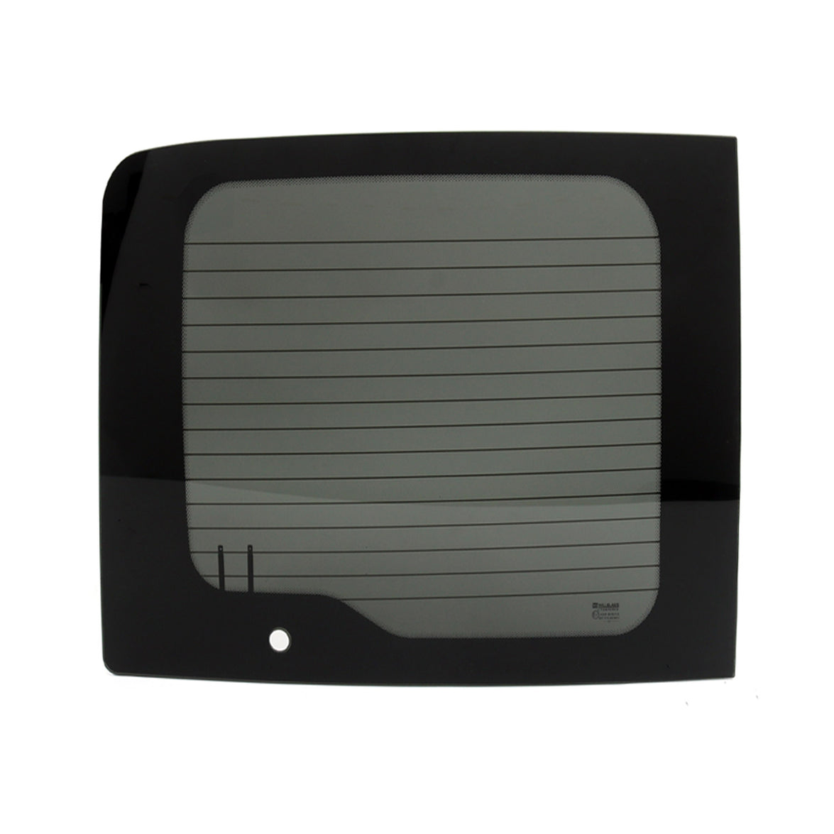 2524405R-1BDFL Left Rear Barn Door Window Glass without Wiper Engine for 2010 Fiat Doblo II Maven