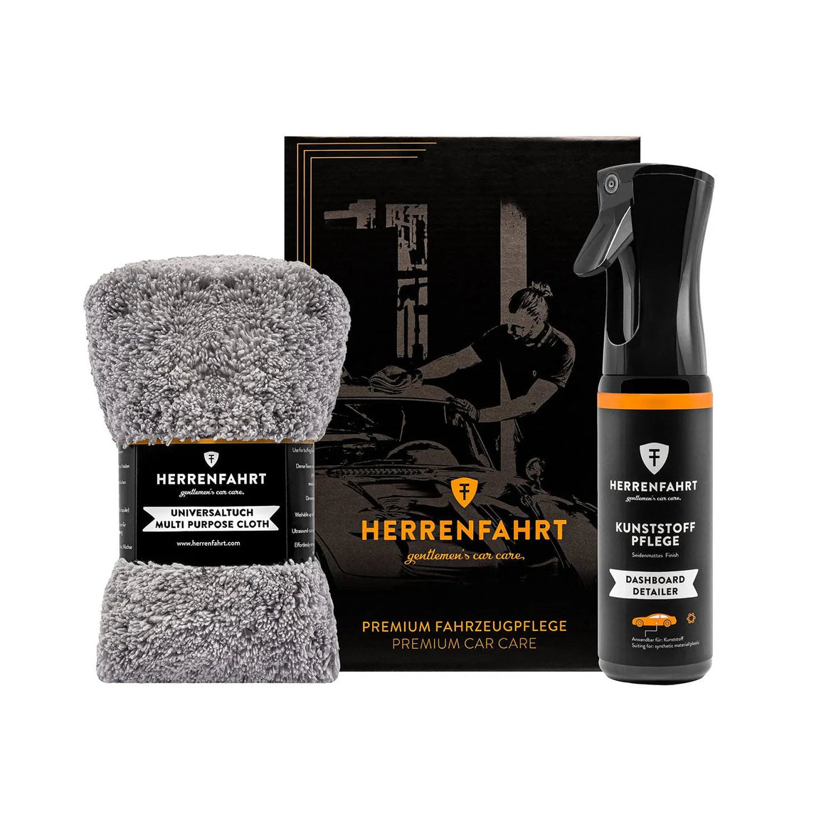 HFKIT003 Interior Dashboard Detailer Cockpit Car & Multi-Purpose Cloth Kit Gift Box