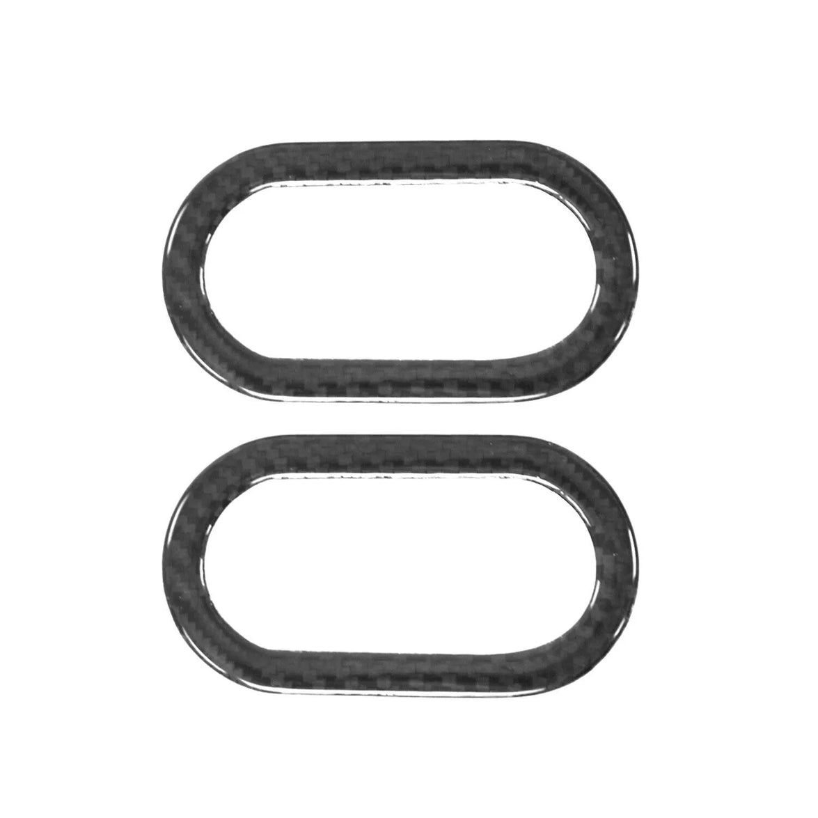 9500151C Carbon Fiber Gloss Universal Signal Frame Trim, Black - 2 Piece