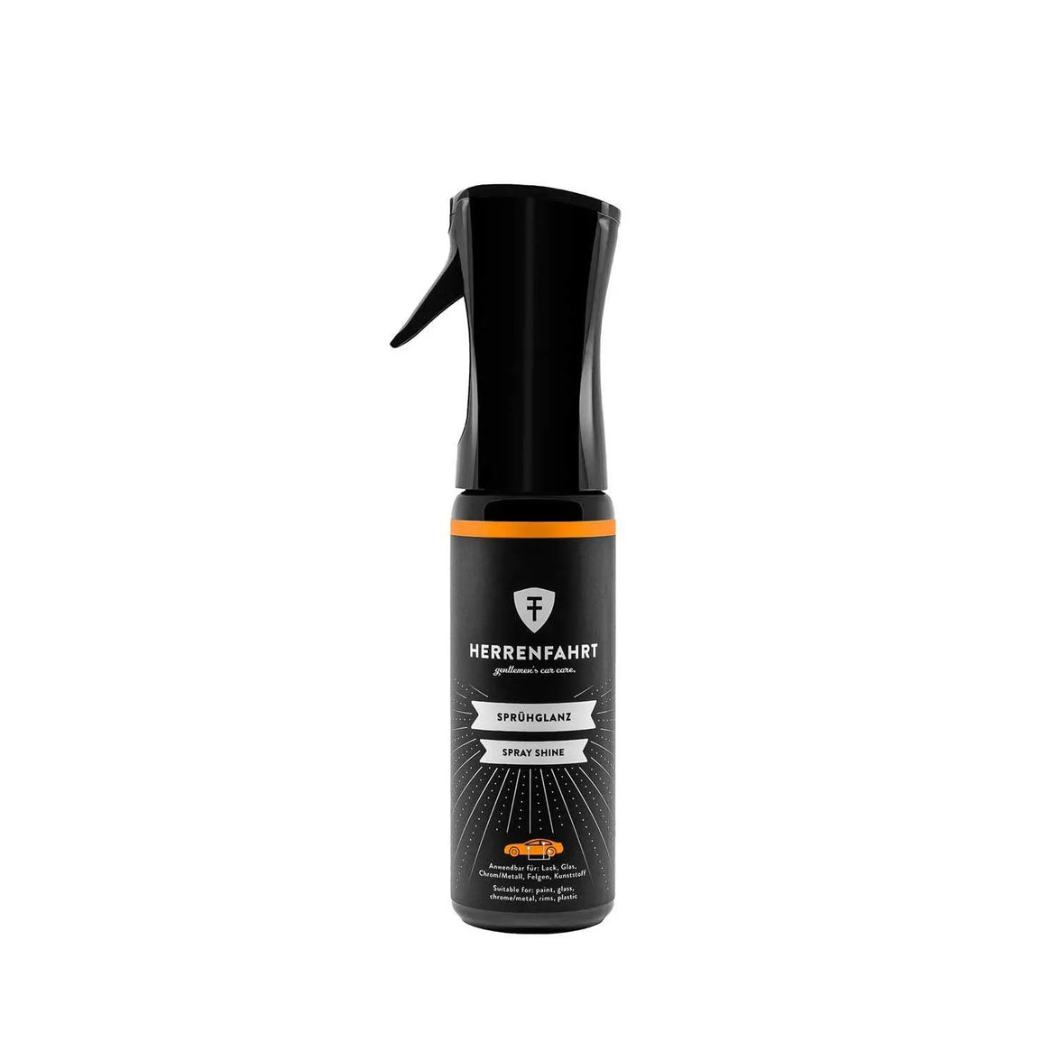 HF01007 Premium Shine Spray Car Quick Detailing Gloss Coating Stain Remover, Orange