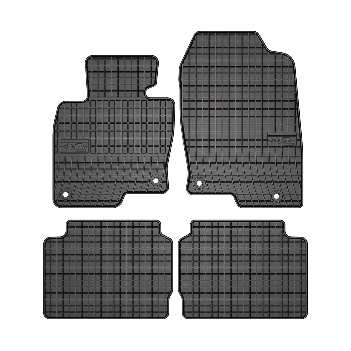 4625485 SUV El Toro Rubber Floor Mat for 2017 Mazda CX-5 KF, Black - 4 Piece