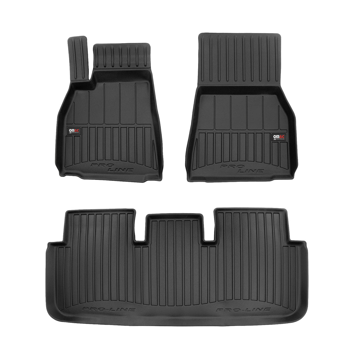 7101454F Proline Premium TPE Floor Mat for 2021 Tesla Model S, Black - 3 Piece
