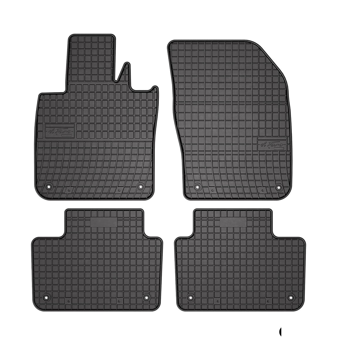7625484 El Toro Rubber Floor Mat for 2018 Volvo V60 II, Black - 4 Piece