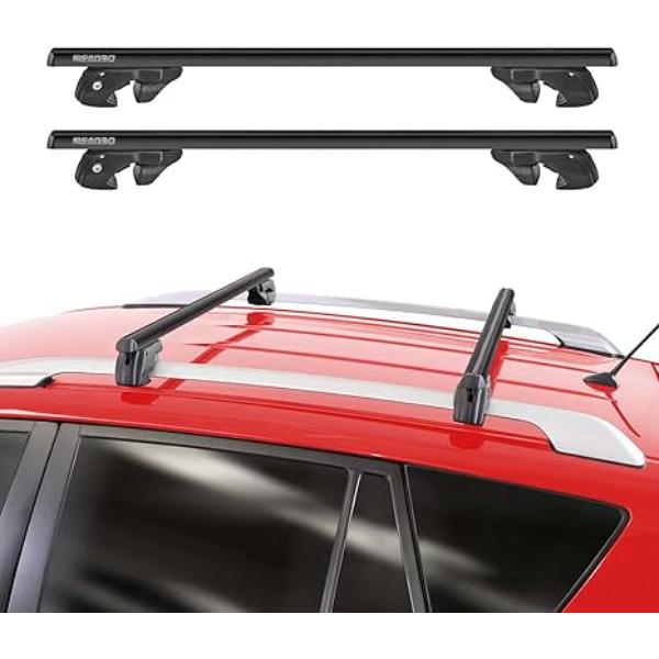 Picture of OMAC USA G008284 Roof Rack Cross Bars Luggage Carrier for 2025 VW Atlas&#44; Black - 2 Piece