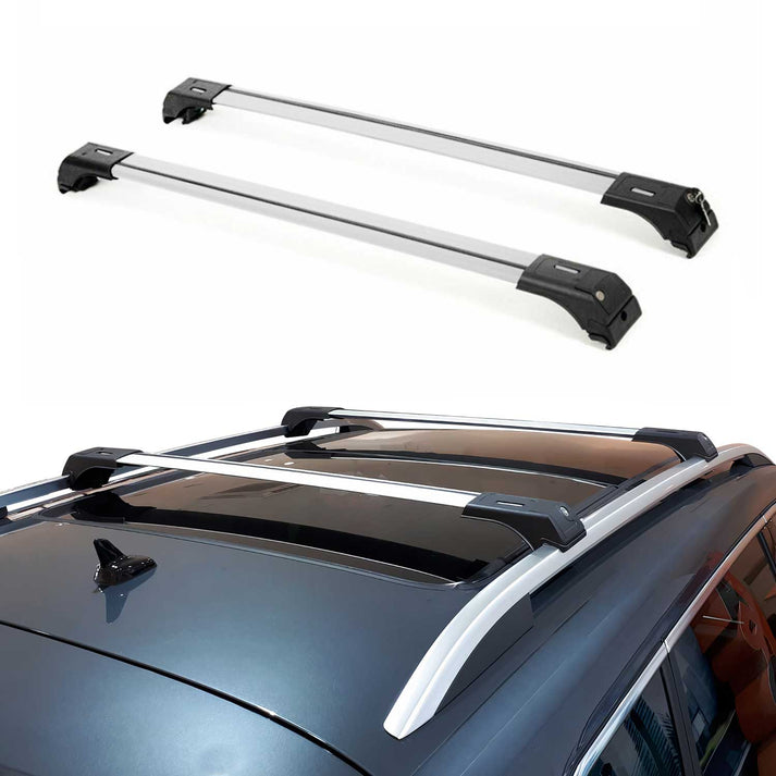 1210923 Aluminum Roof Rack Cross Bars for 2010-2017 BMW X3 F25, Gray - 2 Piece